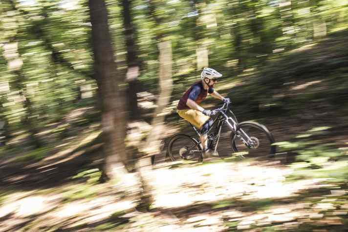 The rider can not only be pushed uphill by the TQ motor. But if you pedal hard, the mini motor will literally fly up the inclines.