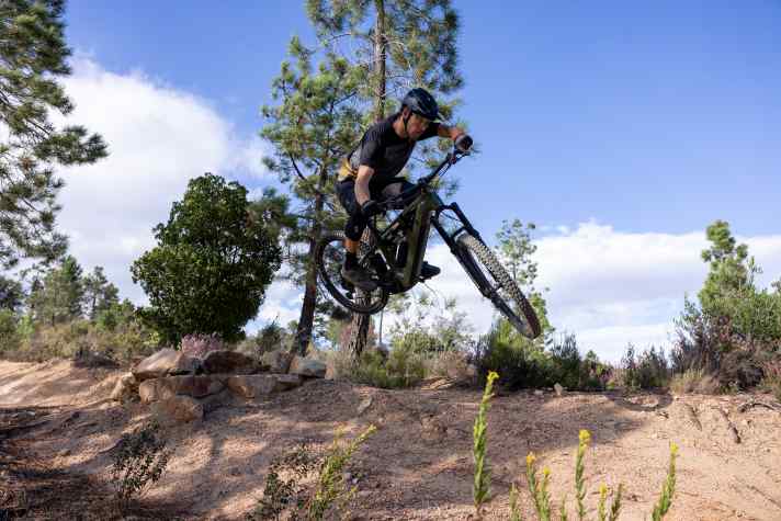 The eOne-Eighty is safe in the air. However, to collect airtime, you want a defined take-off.