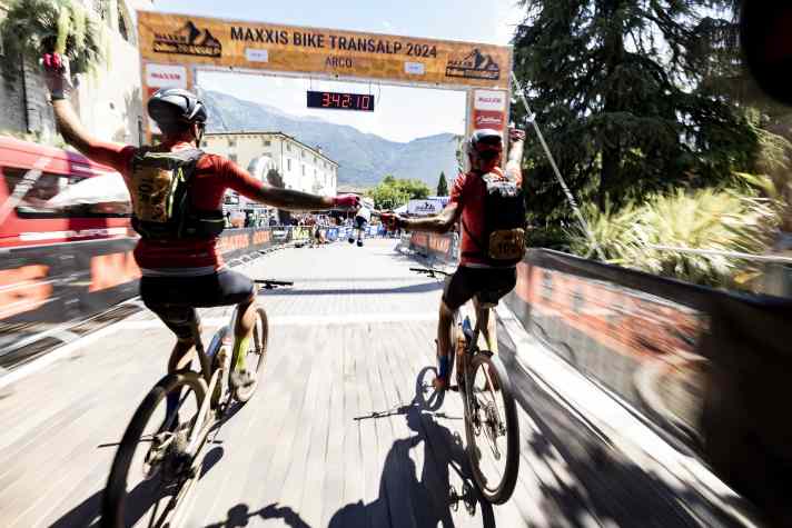The winner of the Maxxis BIKE Transalp is anyone who crosses the finish line at Lake Garda after seven stages.