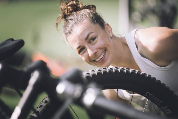 Froh, endlich den Paganella Bikepark kennengelernt zu haben: Emilie Siegenthaler.