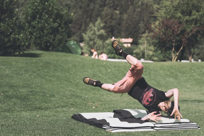 Falling also needs to be learnt.