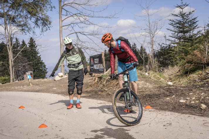 Mental techniques for mountain biking can be trained as well as riding technique.