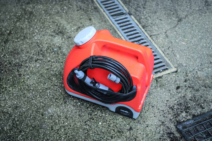 Gute Investition: Wer seine Bikes im Innenraum transportiert, sollte über die Anschaffung eines mobilen Reinigungsgeräts nachdenken.