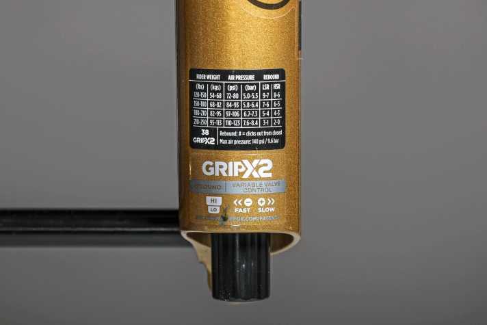 Many manufacturers print a basic setup recommendation linked to the rider's weight on the fork. A good starting point.