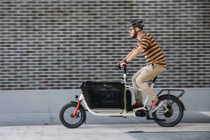 The Muli Motor EU cargo bike is compact, handy and practical.