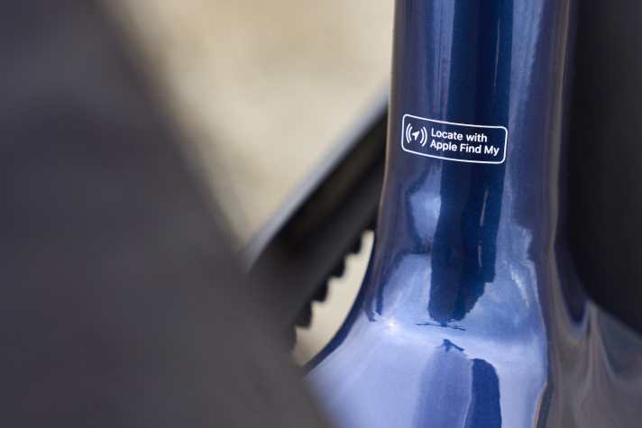 Über die Funktion “Apple Find My” soll das Bike immer geortet werden können - leider nur für Apple-Nutzer.
