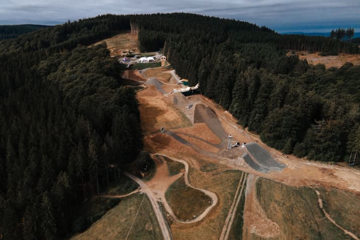 The bike park will be opened to the public after the event.