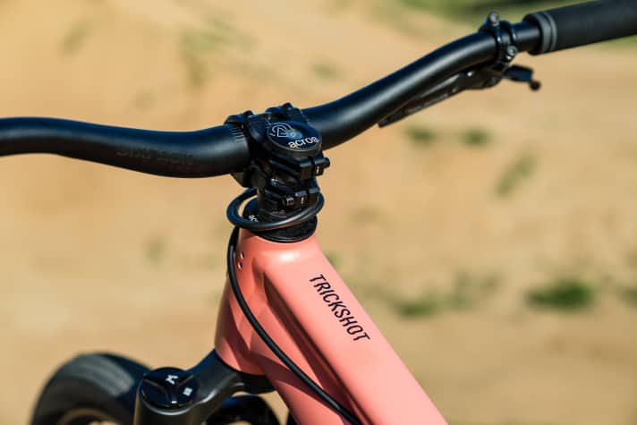 Plenty of room for spins and the option to mount a gyro predestine the Propain Trickshot 2 for tricksters.