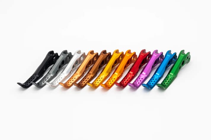 The Oak SR brake levers are available in a particularly wide range of stylish colours
