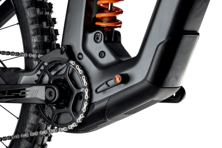  The Simplon Rapcon Pmax CX is available with 150 or 165 millimetres of rear suspension travel. Both are powered by the Bosch CX motor.