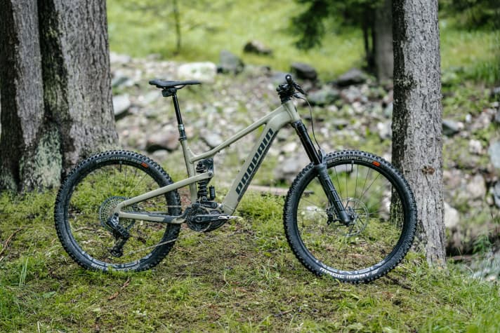 Propain Ekano 2 AL Shred², 7210 euros. The picture shows the bike with coil shock.