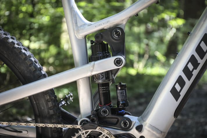 Premiere im E-Bike: Die Pro10-Kinematik mit virtuellem Drehpunkt und der neue Vivid-Dämpfer.