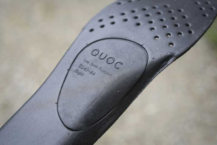 The stable insole also supports the arch of the foot. The support can be customised to your own feet using three different wedges