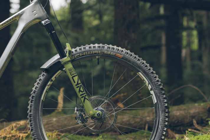 An overall reduction in damping should ensure that the new Rockshox forks can absorb impacts better.