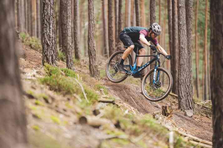 Not a cosy fully: the firm suspension rewards physical effort - but also expects active rider hands.