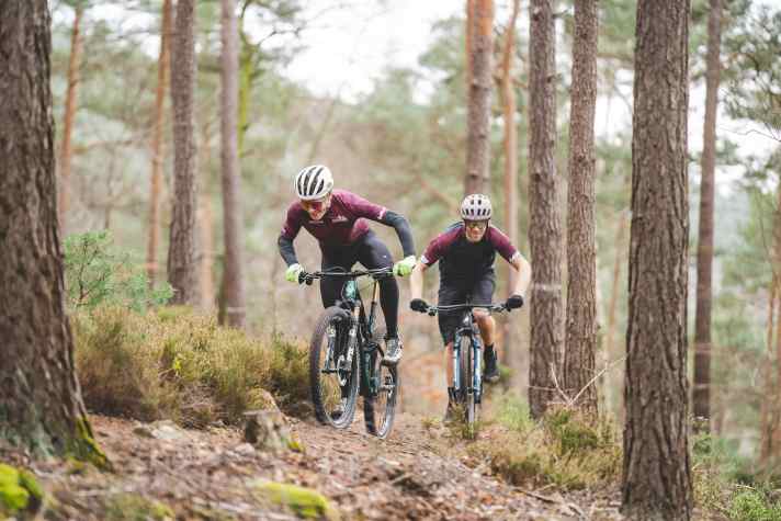 Test and photo shoot for the race bike shootout between MMR, Bulls and Megamo. Test location: Palatinate, Chruchner Trail