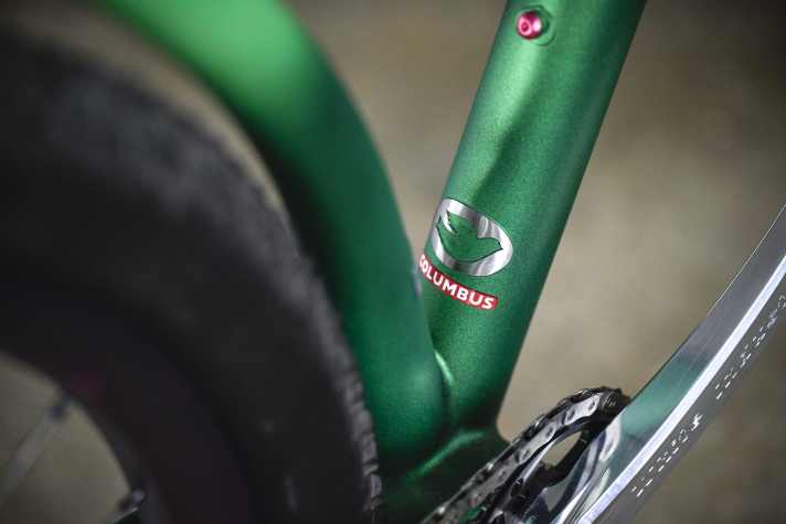 Der Rahmen des Leovelo El Grandito besteht aus einem Spezial-Rohrsatz vom Stahl-Experten Columbus.