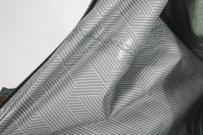 A thin coating on the inside protects the membrane from wear and tear.