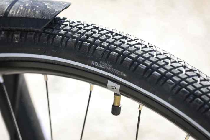 The tyres come with extra-thick puncture protection of 3 millimetres. Exemplary!