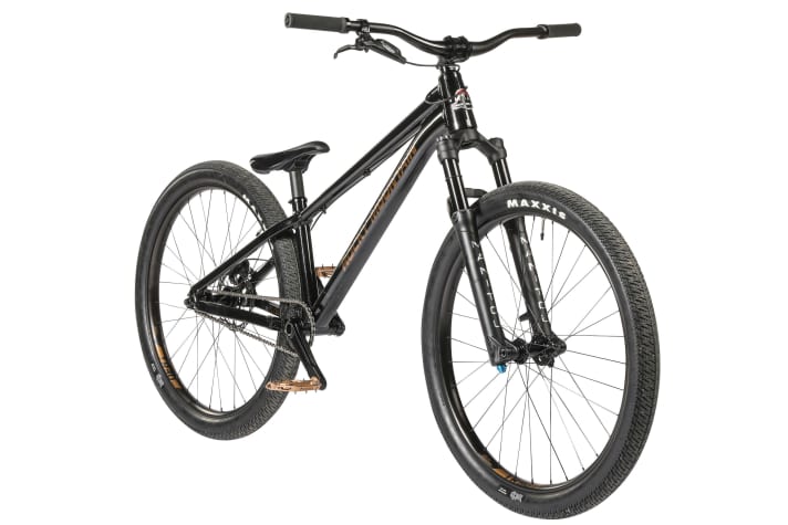 Long, flat, low and black, like the Batmobile, the Rocky Mountain Flow rolls into the test.