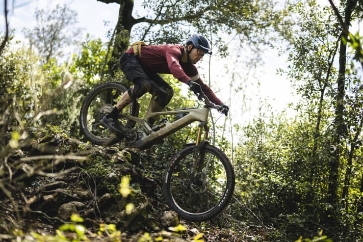 Steilstücke und anspruchsvolle Abfahrten: Hier kann das Torque:On brillieren.