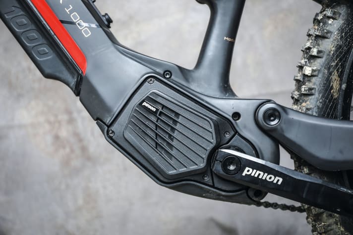 The Pinion MGU from series production in our test bike, the Rotwild R.X 1000.