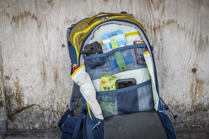 The tool compartment is large, perfectly compartmentalised and brightly lined.