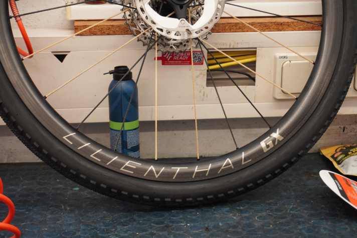 Fresh rims with freshly fitted tyres