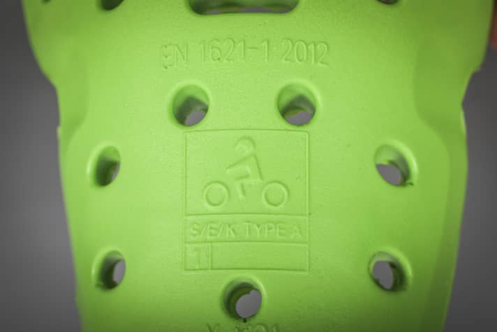 This test mark should be located on both the sock and the protector. It proves that the protector has successfully passed the standardised test