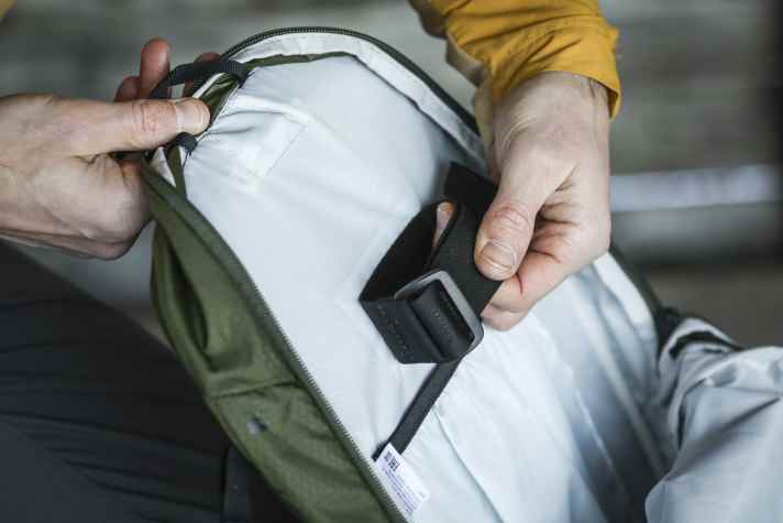 The huge main compartment has a battery holder but no compartments - chaos is inevitable.