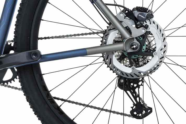 Long runs: Moots equips its adventure bike with relatively long chainstays and large 29-inch wheels.