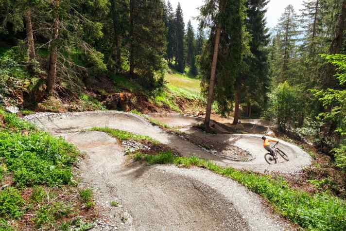 Der Leithetrail gehört zu den Neuzugängen von Serfaus. Er verbindet die Lines im Park mit dem zusätzlichen Singletrail-Netz.