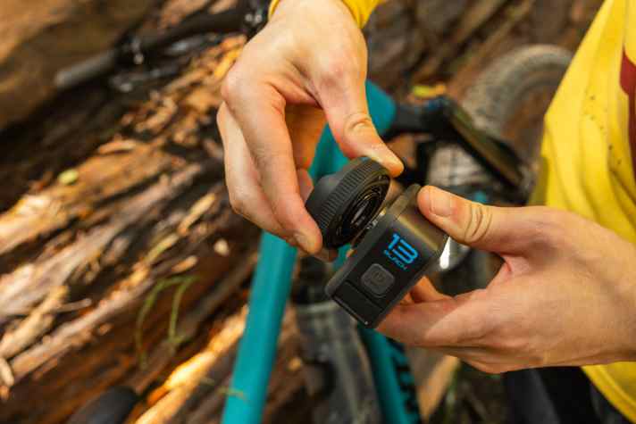 The new GoPro Hero13 Black is compatible with the interchangeable lenses of the HB series.