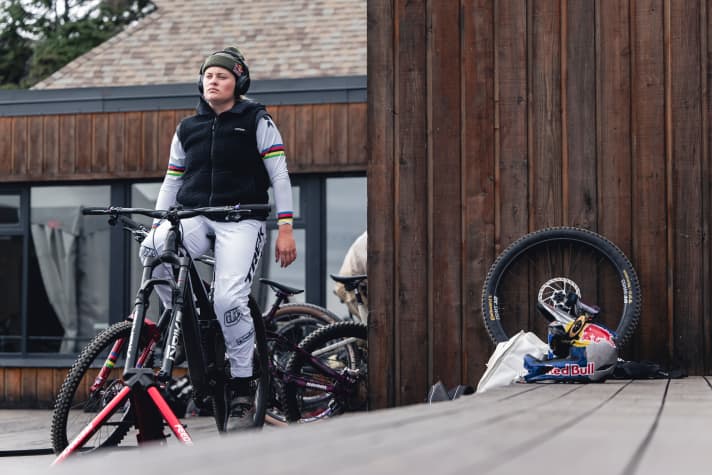 Nothing works without music, says Vali. Here with headphones on his ears.