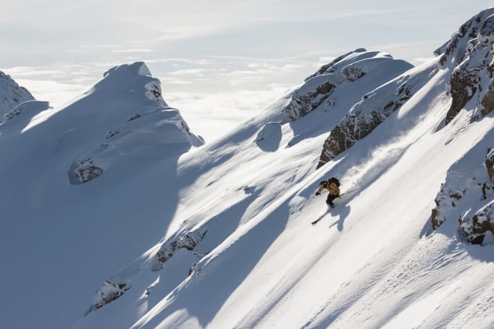 Nein, das ist nicht Andi Kolb. Doch Heli-Skiing steht auf Andis Bucket-List.