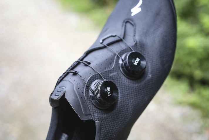 The adjustment via the Boa S3 fasteners also works really well over the entire length of the shoe