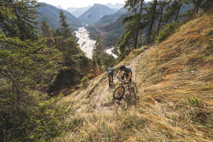 Hinterrad-Versetzen mit Ausblick