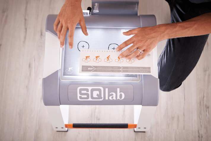 Messung des Sitzknochenabstands