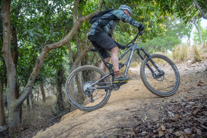 You won't get too warm in the Smartwool MTB jersey - despite the long sleeves.