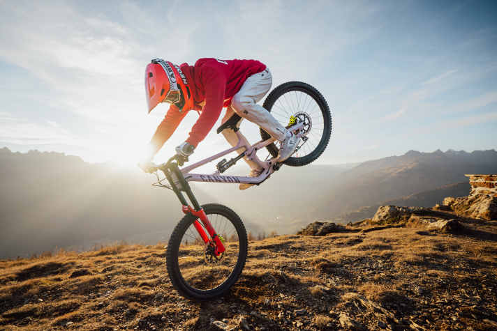 "I know exactly where the camera has to be, what colour the bike has to be," says Gabriel Wibmer.