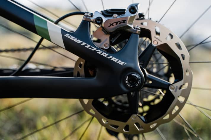 Pivot setzt auch am neuen Switchblade auf einen 157 Millimeter breiten Boost+-Hinterbau-Standard.