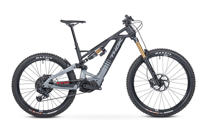 Thok Gram RC // Shimano EP8, 630 Wh // 180/170 mm Federweg // MX-Laufradmix // 9900 Euro