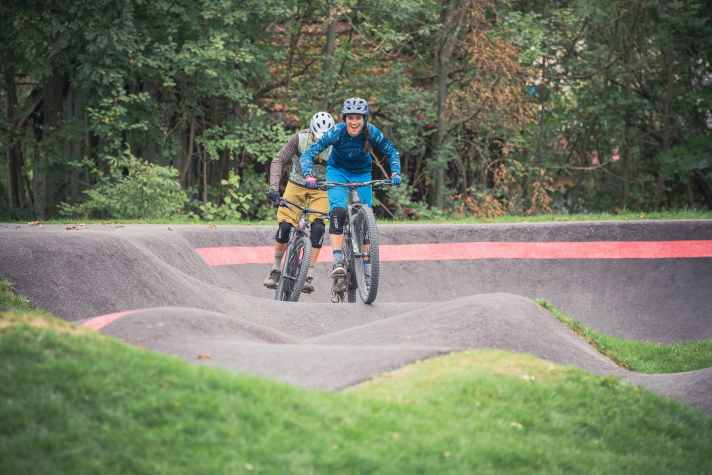 So könnte es mal aussehen: Zur Opening-Party soll erstmal ein modularer Pumptrack aufgebaut werden, aber der macht auch Spaß.