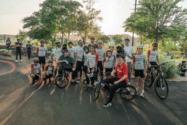 The new pump tracks are the perfect training ground for the growing cycling and skating community in the Middle East.