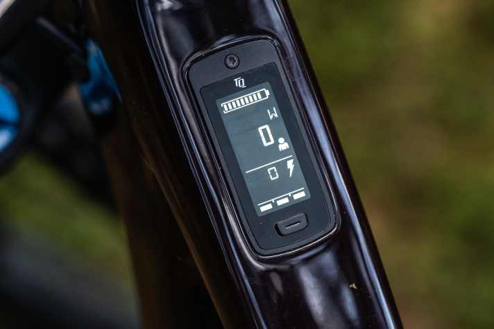 Successful display in the top tube.