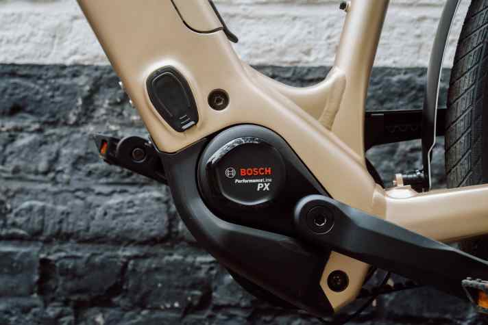 Das Antriebssystem des BH Atom+ NX basiert auf der Bosch Performance Line PX, die speziell für City- und SUV-E-Bikes entwickelt wurde.