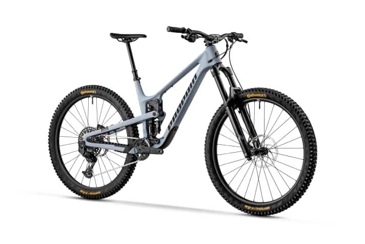 Propain Tyee CF in Pigeon Blue.