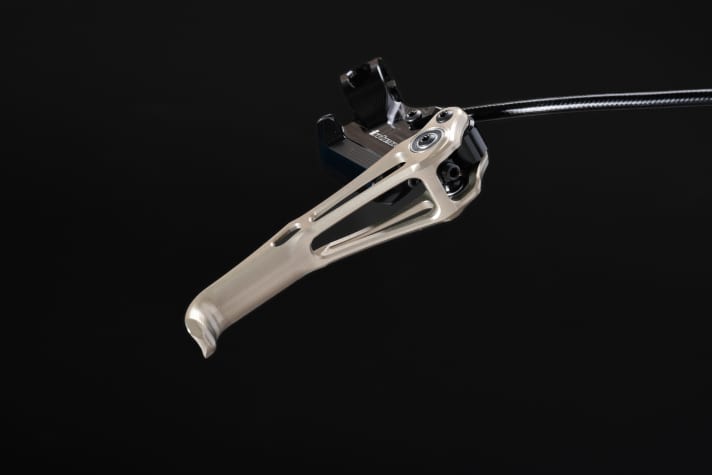 Lightweight and powerful: the new Intend Trinity brake is designed to achieve this with a CNC-machined lever and a gear ratio of 46:1.
