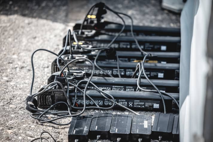 So sieht Akkumanagement für einen 16-h-Ride im Power-Modus aus.