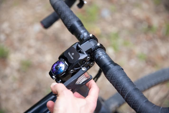 The Vecnum Freequence is a suspension stem made in Germany for gravel and mountain bikers with a preference for rigid forks.